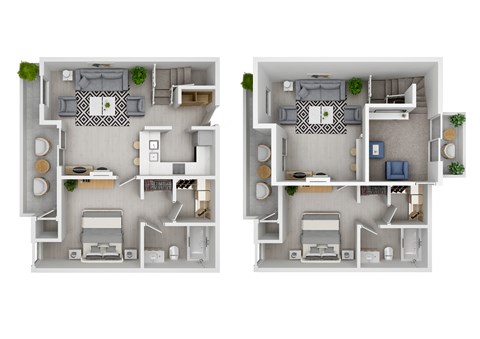 1 Bedroom Loft C4 Floorplan